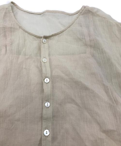 SHENERY（シーナリー）SHENERY (シーナリー) コットンシアー楊柳マキシドレス ベージュ サイズ:Mの古着・服飾アイテム