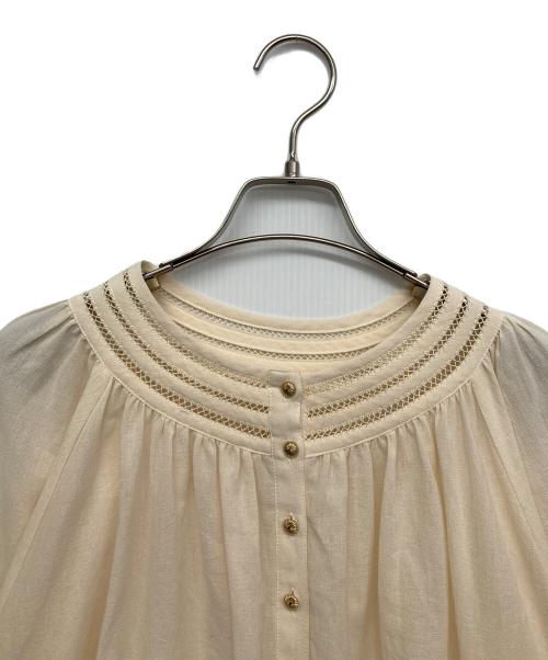 Leilian（レリアン）LEILIAN (レリアン) キャンディスリーブブラウス アイボリー サイズ:9の古着・服飾アイテム