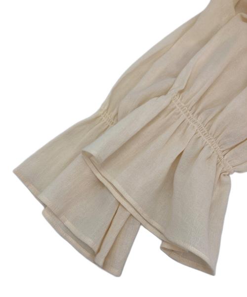 Leilian（レリアン）LEILIAN (レリアン) キャンディスリーブブラウス アイボリー サイズ:9の古着・服飾アイテム