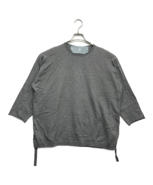 Dulcamara（ドゥルカマラ）Dulcamara (ドゥルカマラ) ショートスリーブニット グレーの古着・服飾アイテム