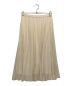 ANAYI (アナイ) ックサテン アムンゼン プリーツスカート ベージュ サイズ:38：4000円