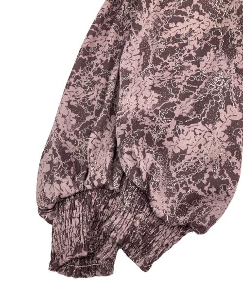 FRAY ID（フレイ アイディー）FRAY ID (フレイ アイディー) ウエストシャーリングプリントワンピ ピンク サイズ:1の古着・服飾アイテム