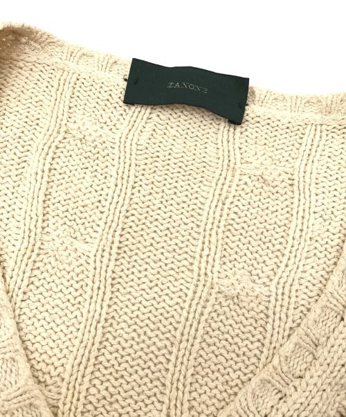 Zanone（ザノーネ）Zanone (ザノーネ) シルクニット ベージュ サイズ:50の古着・服飾アイテム