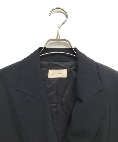 DES PRES（デ プレ）DES PRES (デ プレ) ウーステッドトロピカル ロングジャケットコート ネイビー サイズ:F 未使用品の古着・服飾アイテム