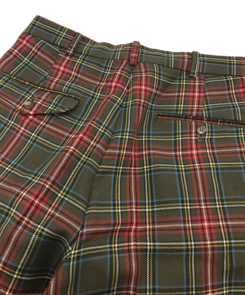 POLO RALPH LAUREN（ポロ・ラルフローレン）POLO RALPH LAUREN (ポロ・ラルフローレン) チェックタックパンツ グリーン サイズ:76の古着・服飾アイテム