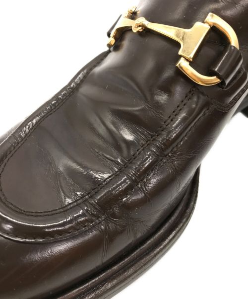 GUCCI（グッチ）GUCCI (グッチ) ホースビット ローファー ブラウン サイズ:36の古着・服飾アイテム