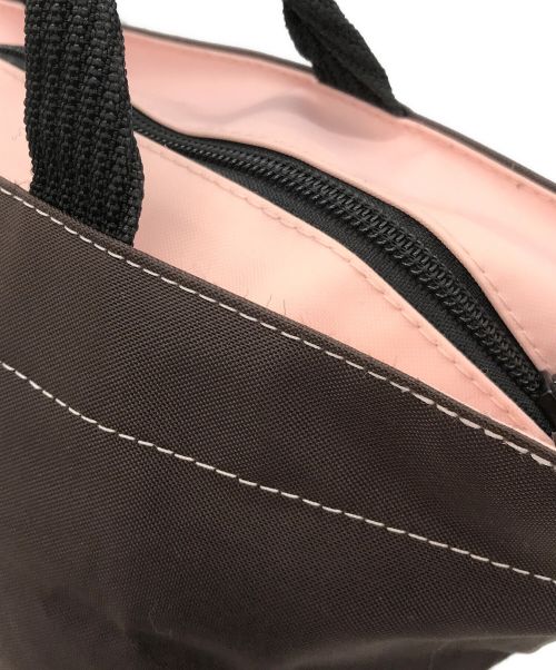 Herve Chapelier（エルベシャプリエ）Herve Chapelier (エルベシャプリエ) 舟型トートバッグ ブラウン×ピンクの古着・服飾アイテム