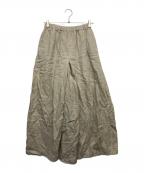 JOURNAL STANDARDジャーナルスタンダード）の古着「リネン タックキュロット」｜ベージュ