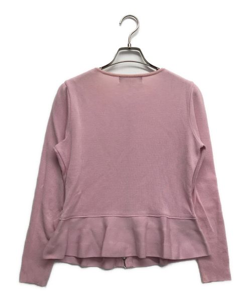 M'S GRACY（エムズグレイシー）M'S GRACY (エムズグレイシー) ジップカーディガン ピンク サイズ:38の古着・服飾アイテム