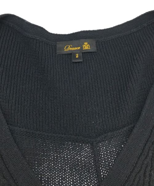 DRAWER（ドゥロワー）Drawer (ドゥロワー) カシミヤブレンドニット ブラック サイズ:2の古着・服飾アイテム