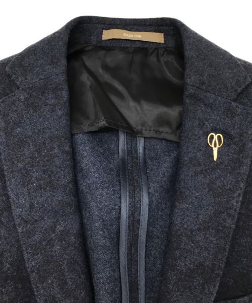 PAOLONI（パオローニ）PAOLONI (パオローニ) テーラードジャケット ネイビー サイズ:48の古着・服飾アイテム