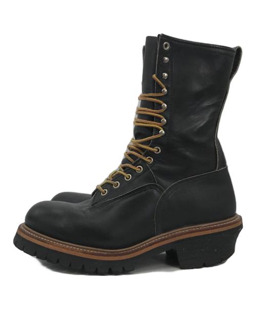 RED WING（レッドウィング）RED WING (レッドウィング) ロガーブーツ ブラック サイズ:8Dの古着・服飾アイテム