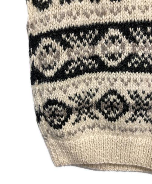 HIMALAYAN SWEATER（ヒマラヤン・セーター）HIMALAYAN SWEATER (ヒマラヤン・セーター) ニット ブラック×ホワイト サイズ:Lの古着・服飾アイテム