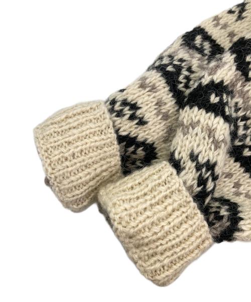 HIMALAYAN SWEATER（ヒマラヤン・セーター）HIMALAYAN SWEATER (ヒマラヤン・セーター) ニット ブラック×ホワイト サイズ:Lの古着・服飾アイテム