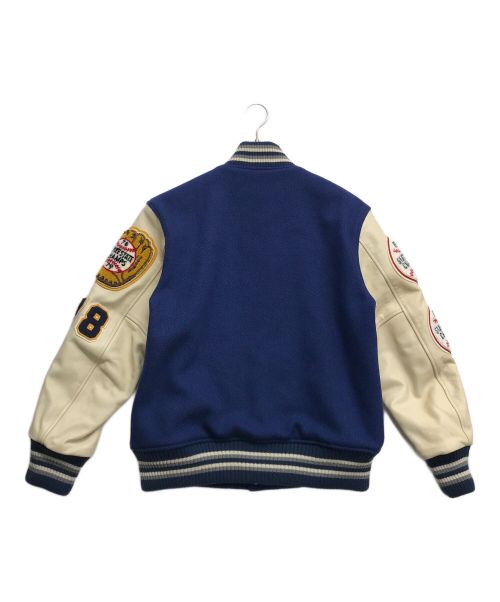 whitesville（ホワイツビル）whitesville (ホワイツビル) MELTON AWARD JACKET “BROOKLYN BREAKERS” ブルー サイズ:38の古着・服飾アイテム