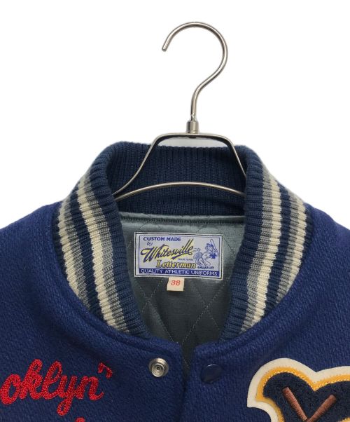 whitesville（ホワイツビル）whitesville (ホワイツビル) MELTON AWARD JACKET “BROOKLYN BREAKERS” ブルー サイズ:38の古着・服飾アイテム