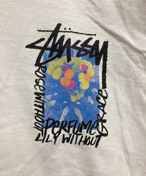 stussy（ステューシー）stussy (ステューシー) プリントTシャツ ホワイト サイズ:XLの古着・服飾アイテム