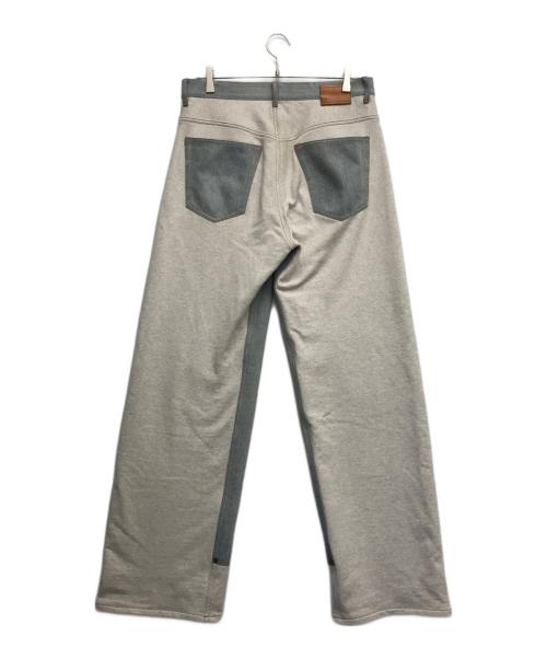KHOKI（コッキ）KHOKI (コッキ) Denim patched swat pants ブルー サイズ:2の古着・服飾アイテム