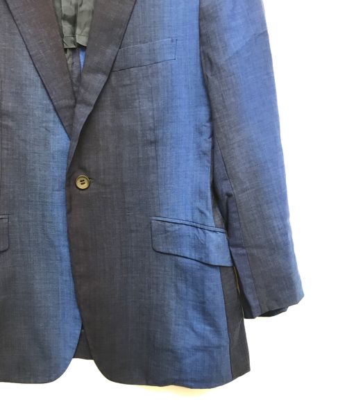 ISSEY MIYAKE MEN（イッセイミヤケメン）ISSEY MIYAKE MEN (イッセイミヤケメン) ウールグラデーション1Bジャケット ブルー サイズ:1の古着・服飾アイテム