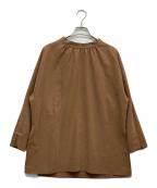 Whim Gazetteウィムガゼット）の古着「2WAYブラウス」｜ブラウン