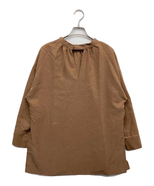 Whim Gazette（ウィムガゼット）Whim Gazette (ウィムガゼット) 2WAYブラウス ブラウン サイズ:Fの古着・服飾アイテム