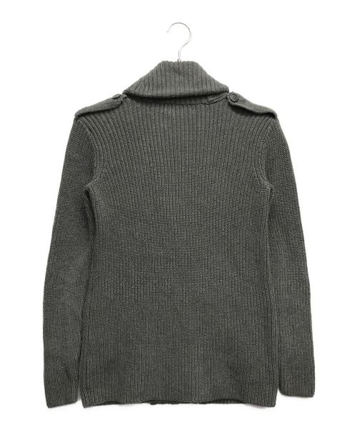 LAUREN RALPH LAUREN（ローレンラルフローレン）LAUREN RALPH LAUREN (ローレンラルフローレン) ショールカラーニットジャケット グレー サイズ:XSの古着・服飾アイテム