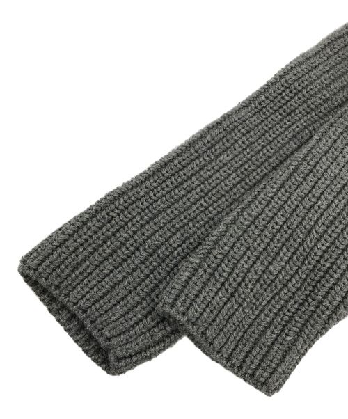 LAUREN RALPH LAUREN（ローレンラルフローレン）LAUREN RALPH LAUREN (ローレンラルフローレン) ショールカラーニットジャケット グレー サイズ:XSの古着・服飾アイテム