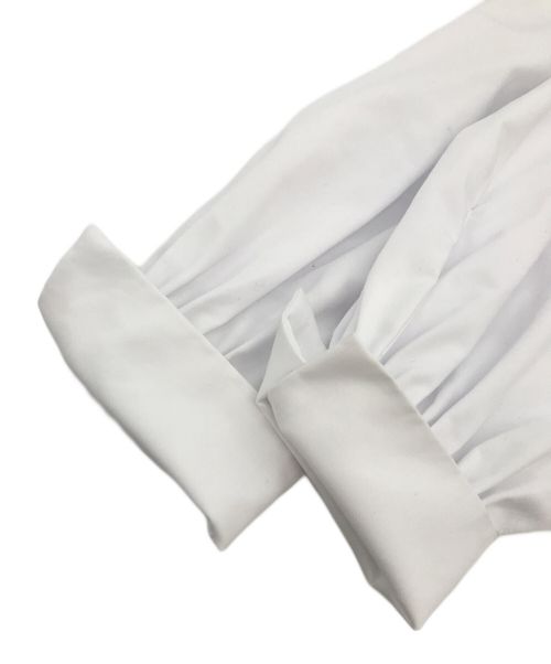 DRESSTERIOR（ドレステリア）DRESSTERIOR (ドレステリア) スタンドフリルネックシャツ ホワイト サイズ:34の古着・服飾アイテム