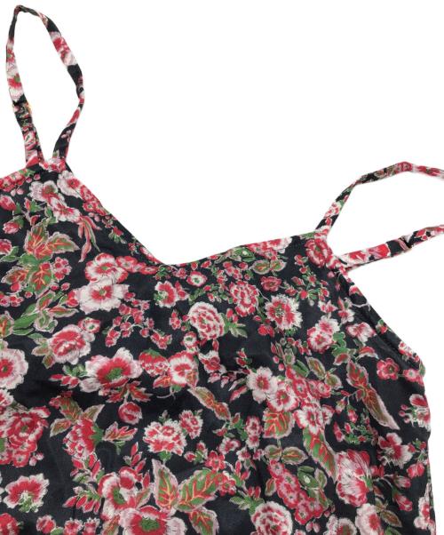 FUMIE=TANAKA（フミエタナカ）FUMIE=TANAKA (フミエタナカ) 花柄 ティアード キャミソールワンピース レッド サイズ:FREEの古着・服飾アイテム