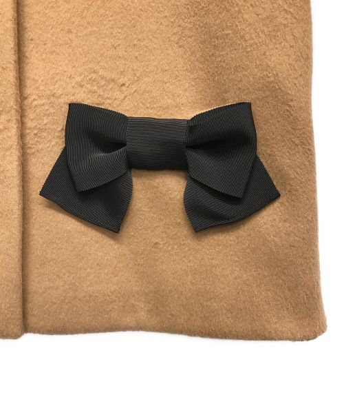 M'S GRACY（エムズグレイシー）M'S GRACY (エムズグレイシー) ノーカラージャケット ブラウン サイズ:40の古着・服飾アイテム