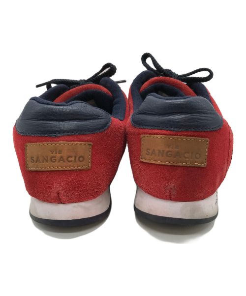 via SANGACIO（ヴィア・サンガチオ）via SANGACIO (ヴィア・サンガチオ) カーマインローカットスニーカー レッド サイズ:US8の古着・服飾アイテム