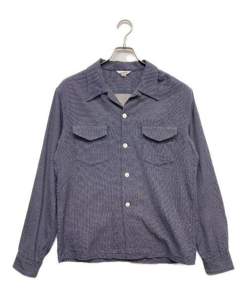 The Blurred（ブラード）The Blurred (ブラード) 長袖シャツ ブルー サイズ:15の古着・服飾アイテム