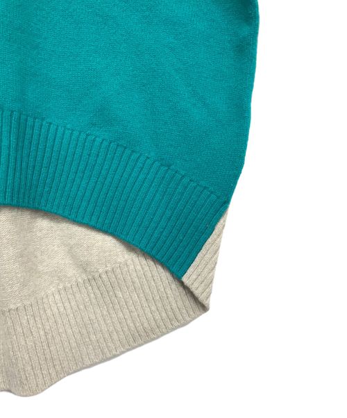 MACPHEE（マカフィー）MACPHEE (マカフィー) NZ LAMB 9G クルーネックプルオーバー グリーン サイズ:Sの古着・服飾アイテム