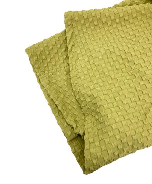 RAY BEAMS（レイ ビームス）RAY BEAMS (レイ ビームス) フクレ ジャカード キャミ ワンピース イエロー 未使用品の古着・服飾アイテム