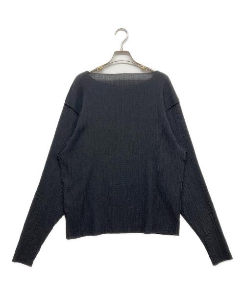 FRAMeWORK（フレームワーク）FRAMeWORK (フレームワーク) リンクルトリコットトップス ブラック サイズ:FREEの古着・服飾アイテム