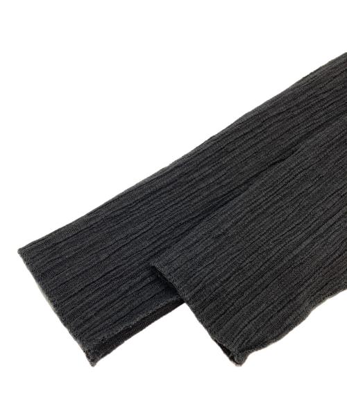 FRAMeWORK（フレームワーク）FRAMeWORK (フレームワーク) リンクルトリコットトップス ブラック サイズ:FREEの古着・服飾アイテム