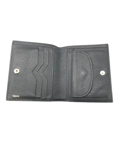 Valextra（ヴァレクストラ）Valextra (ヴァレクストラ) 2つ折り財布 ブラックの古着・服飾アイテム
