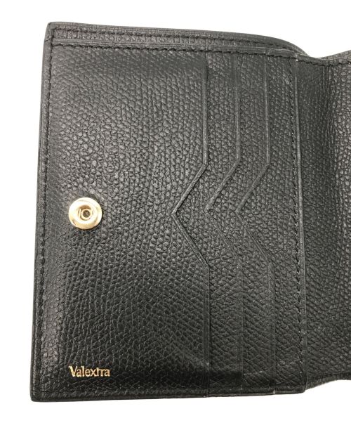 Valextra（ヴァレクストラ）Valextra (ヴァレクストラ) 2つ折り財布 ブラックの古着・服飾アイテム