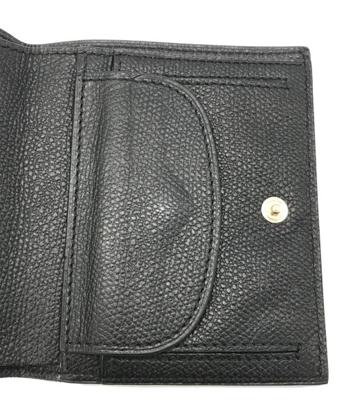 Valextra（ヴァレクストラ）Valextra (ヴァレクストラ) 2つ折り財布 ブラックの古着・服飾アイテム