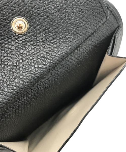 Valextra（ヴァレクストラ）Valextra (ヴァレクストラ) 2つ折り財布 ブラックの古着・服飾アイテム