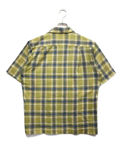 BRENT（ブレント）BRENT (ブレント) ブロックチェックオープンカラーシャツ イエロー サイズ:15-15.5の古着・服飾アイテム