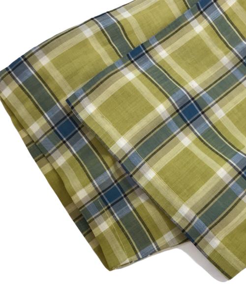 BRENT（ブレント）BRENT (ブレント) ブロックチェックオープンカラーシャツ イエロー サイズ:15-15.5の古着・服飾アイテム