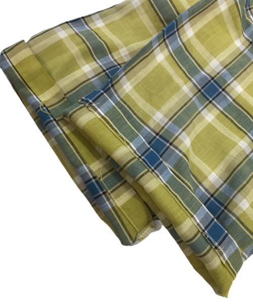 BRENT（ブレント）BRENT (ブレント) ブロックチェックオープンカラーシャツ イエロー サイズ:15-15.5の古着・服飾アイテム