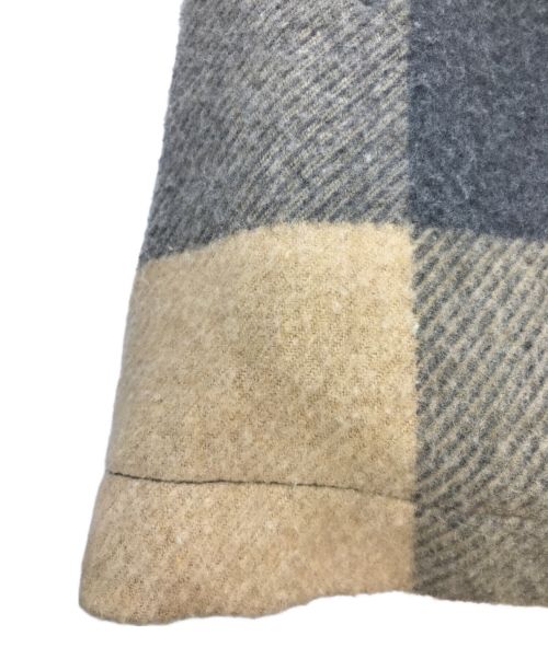 Wrangler（ラングラー）Wrangler (ラングラー) N.HOOLYWOOD (エヌ ハリウッド) 別注 ウール チェック ボア ランチジャケット グレー サイズ:Sの古着・服飾アイテム