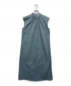 M-premierBLACKエムプルミエブラック）の古着「ノースリーブワンピース」｜グリーン