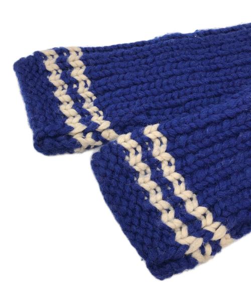 KANATA（カナタ）KANATA (カナタ) カウチンニットカーディガン ブルー サイズ:記載無の古着・服飾アイテム