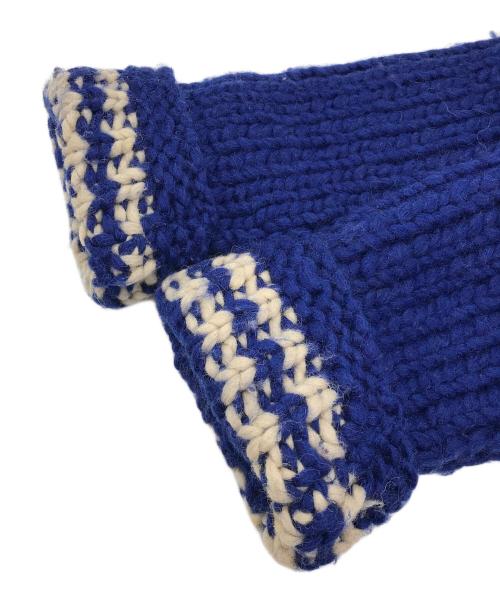 KANATA（カナタ）KANATA (カナタ) カウチンニットカーディガン ブルー サイズ:記載無の古着・服飾アイテム