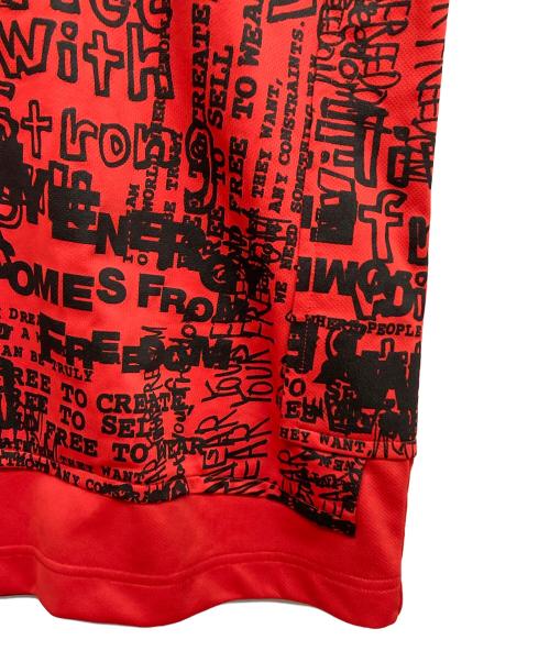 COMME des GARCONS HOMME PLUS（コムデギャルソンオムプリュス）COMME des GARCONS HOMME PLUS (コムデギャルソンオムプリュス) プリントTシャツ レッド サイズ:Mの古着・服飾アイテム
