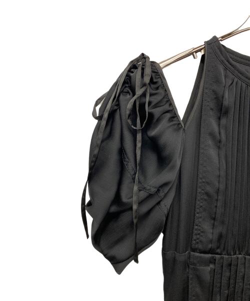 Snidel（スナイデル）Snidel (スナイデル) 2WAYボリュームスリーブワンピース ブラックの古着・服飾アイテム