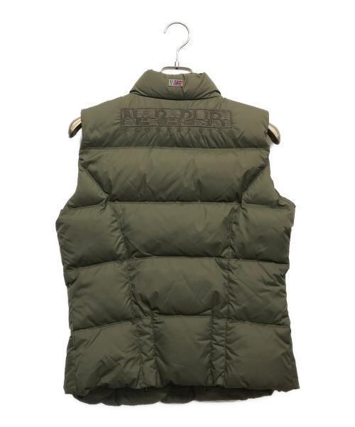 NAPAPIJRI（ナパピリ）NAPAPIJRI (ナパピリ) ダウンベスト オリーブ サイズ:Lの古着・服飾アイテム